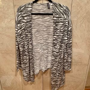 H&M Zebra Striped Cardigan Medium